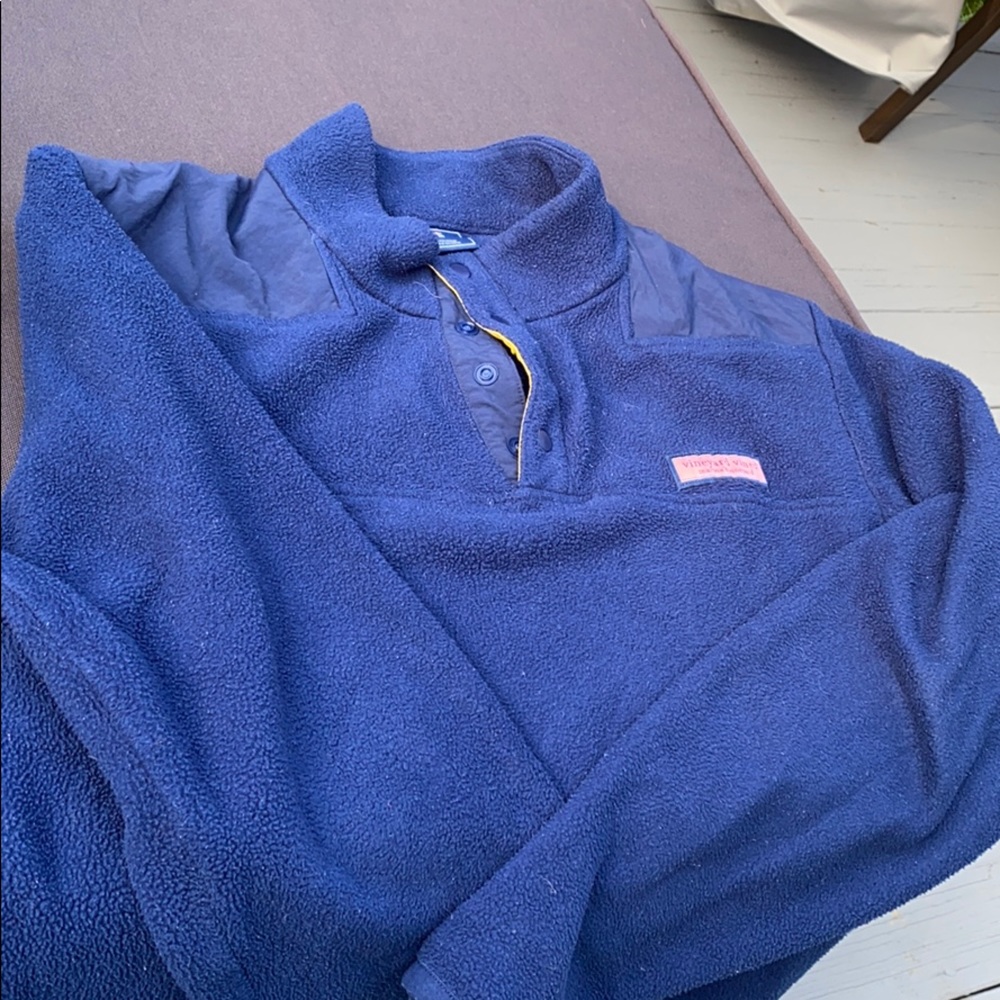 Vineyard vines men’s M navy pullover fleece
